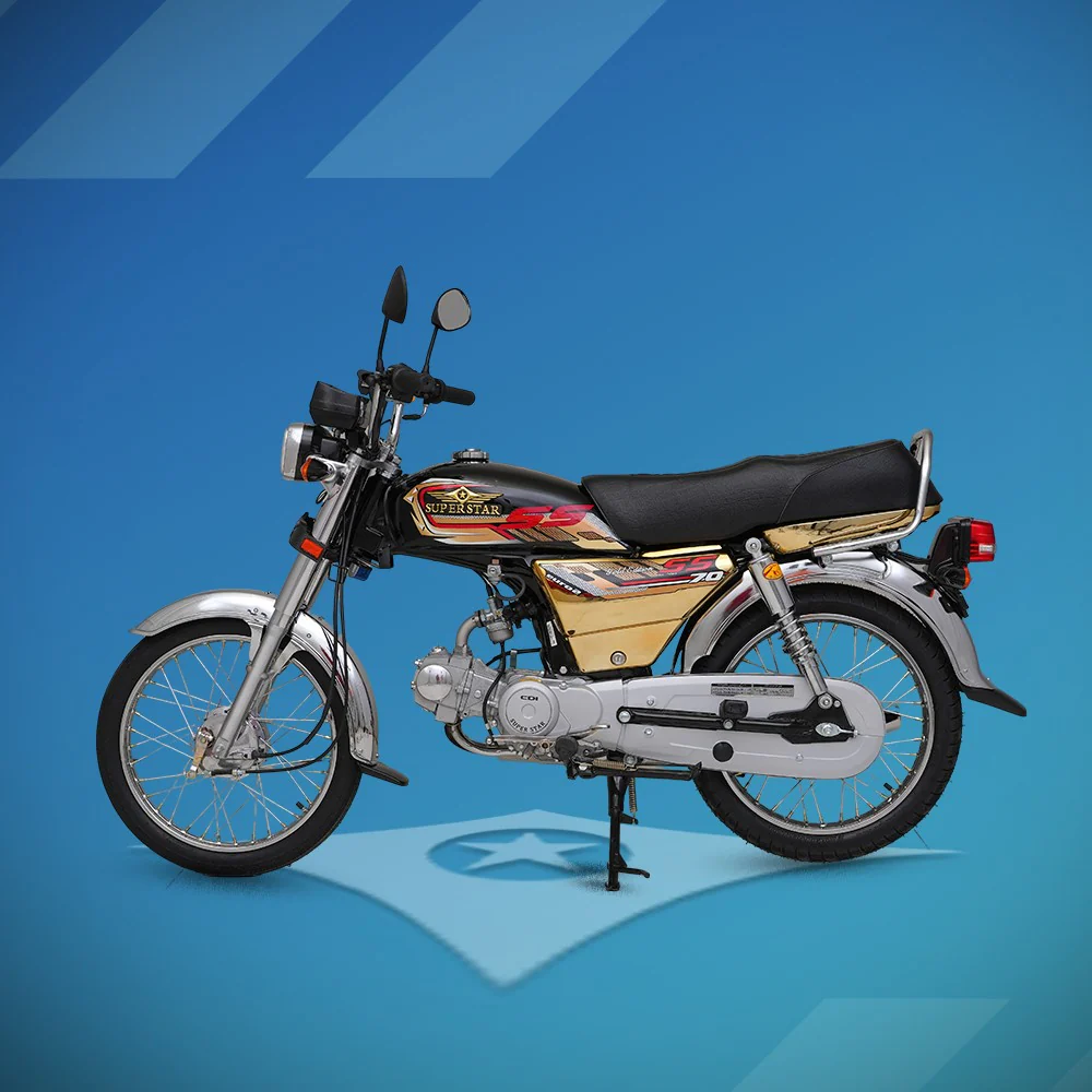 Super Star 70cc | 4 Gears | Golden Chrome– 2026 Model - Image 3